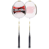 得力(deli)风行F2102羽毛球拍(白色)(2个/副)