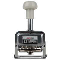 得力(deli)7512十二位自动号码机(白)(台)(单位:台)