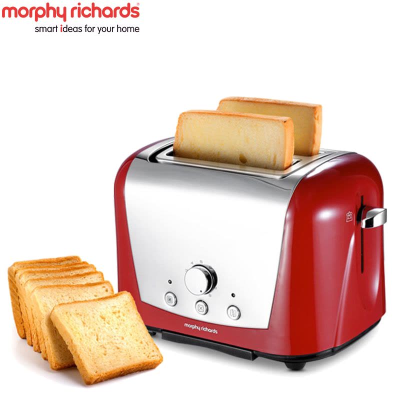 英国摩飞(Morphyrichards) MR8102 英伦红多士炉/烤面包机 快速烘焙图片