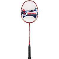 得力(deli)风行F2109全碳一体羽毛球拍(红色)