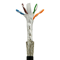 酷比客 黑色 305M 六类双层屏蔽成箱网线 LCLN6RRSSBK-305M(箱)