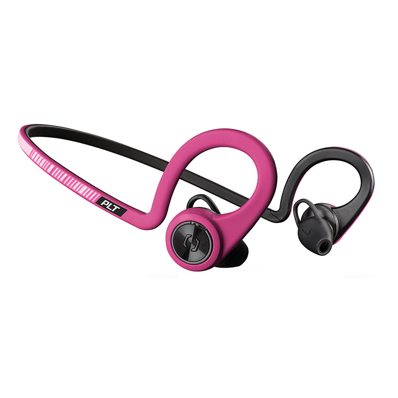 缤特力(Plantronics)BackBeat New Fit无线运动立体声蓝牙音乐耳机 通用型 双边耳挂 玫红高清大图