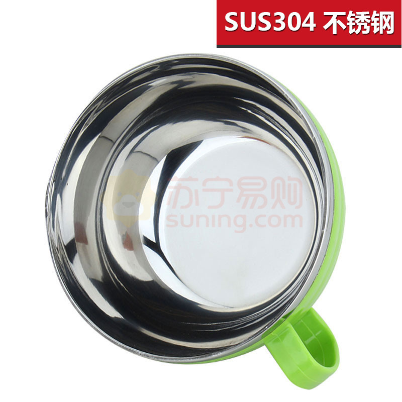 手柄式304不锈钢泡面碗/汤碗/饭盒密封保鲜提锅