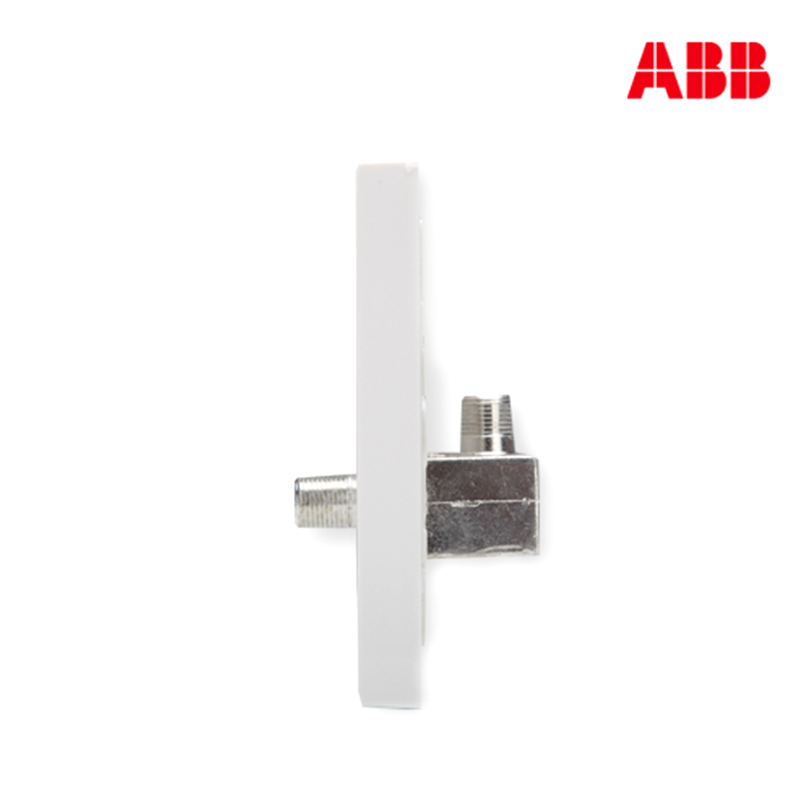 ABB开关插座 德宁雅白 一位/宽频电视插座86型面板AN303