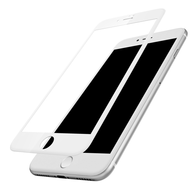 倍思BASEUS 苹果/iphone7/8 钢化膜3D曲面 全屏覆盖手机膜 4.7寸 白色