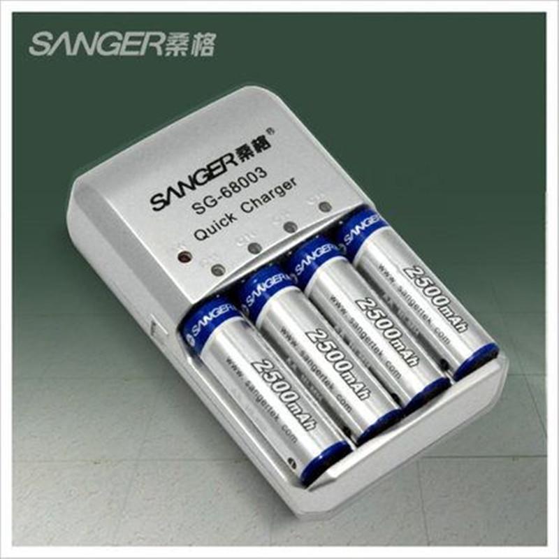 桑格(SANGER)2500AA充电电池 数码电池通用 2500mAh镍氢5号充电电池四节高清大图