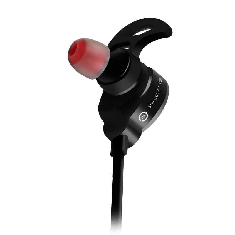 爱国者(aigo)入耳式运动蓝牙耳机双耳重低音立体声音乐耳机 S30 黑色