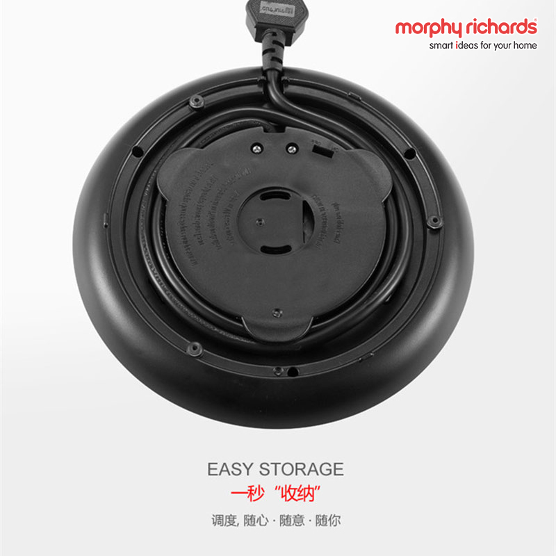摩飞电器(Morphyrichards)MR7076A 米白色 电水壶304不锈钢电热水壶1.5L自动断电