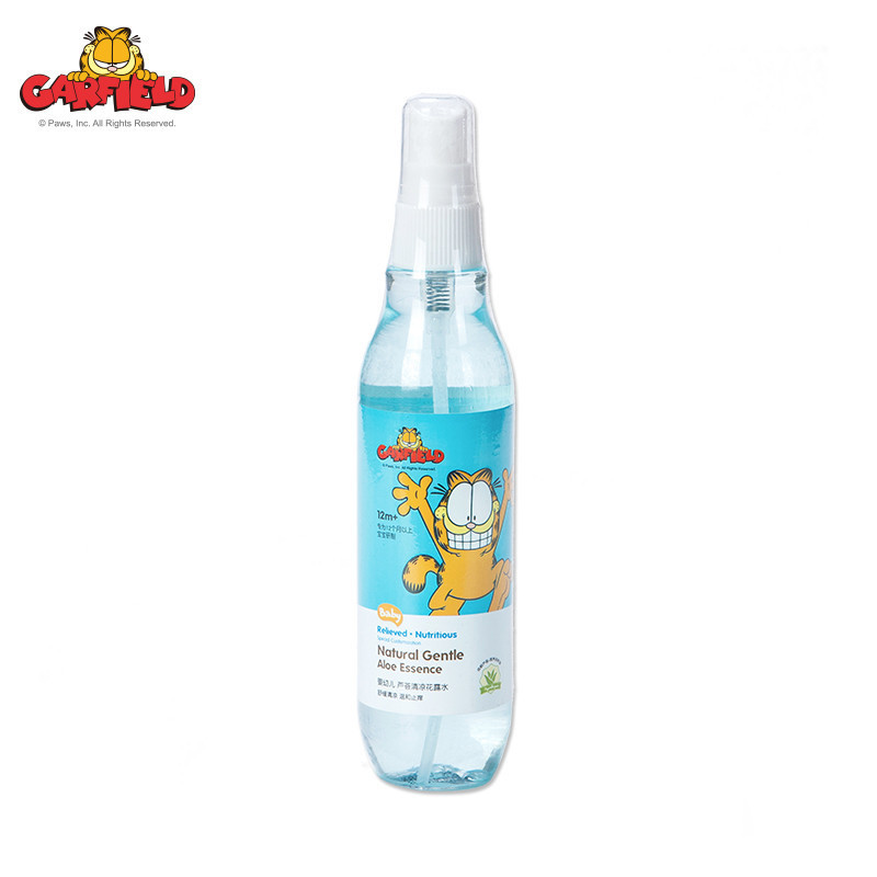 加菲猫Garfield婴幼儿芦荟清凉花露水150ml 防蚊祛痱花露水 有香味花露水150ml