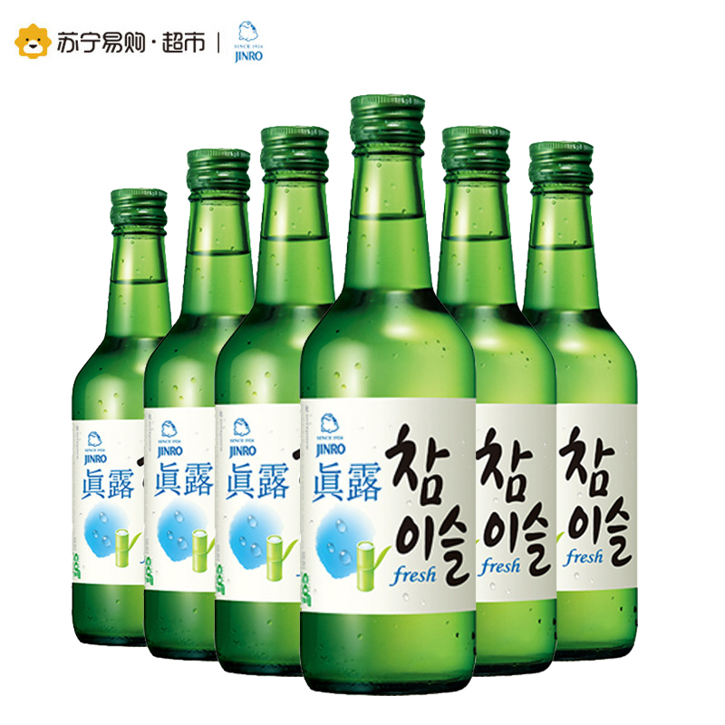 真露韩国烧酒17.8度360ml*6瓶高清大图