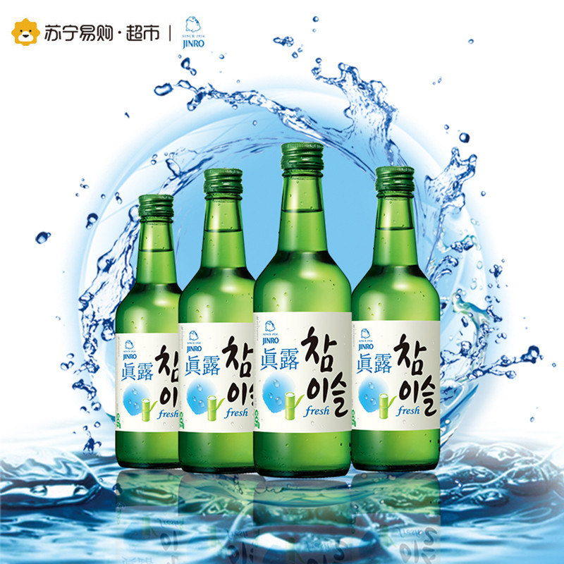 真露韩国烧酒17.8度360ml*6瓶高清大图