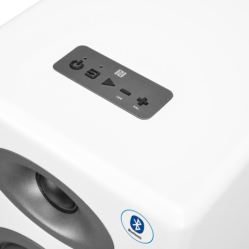 恩科(ENKOR)MD30B 有源书架2.0HIFI音箱 蓝牙音响 U盘NFC 白色