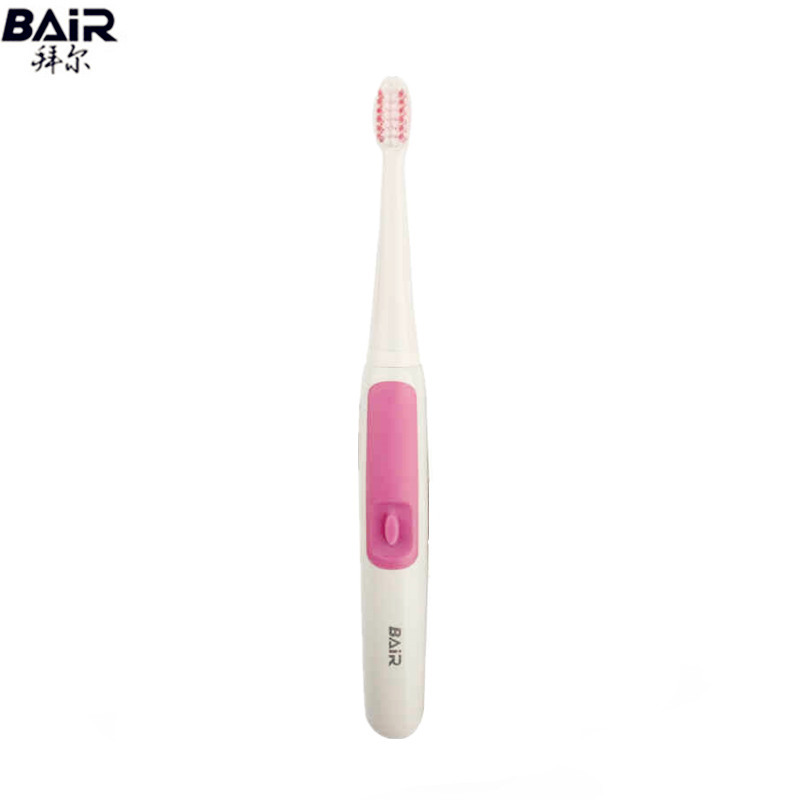 拜尔(BAIR)A3声波牙刷入门级 电动牙刷 成人干电式体验款 粉色