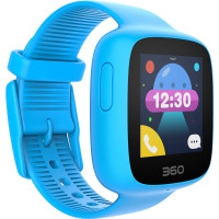 360(360) 儿童电话手表SE2代彩色触屏 高清通话 语音通话 防水定位 智能问答W608电话手表 天空蓝