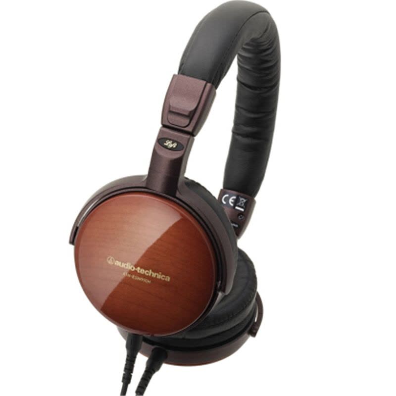 铁三角(audio-technica)ATH-ESW990H 头戴式有线耳机 有线控 梧桐木材外壳棕色图片