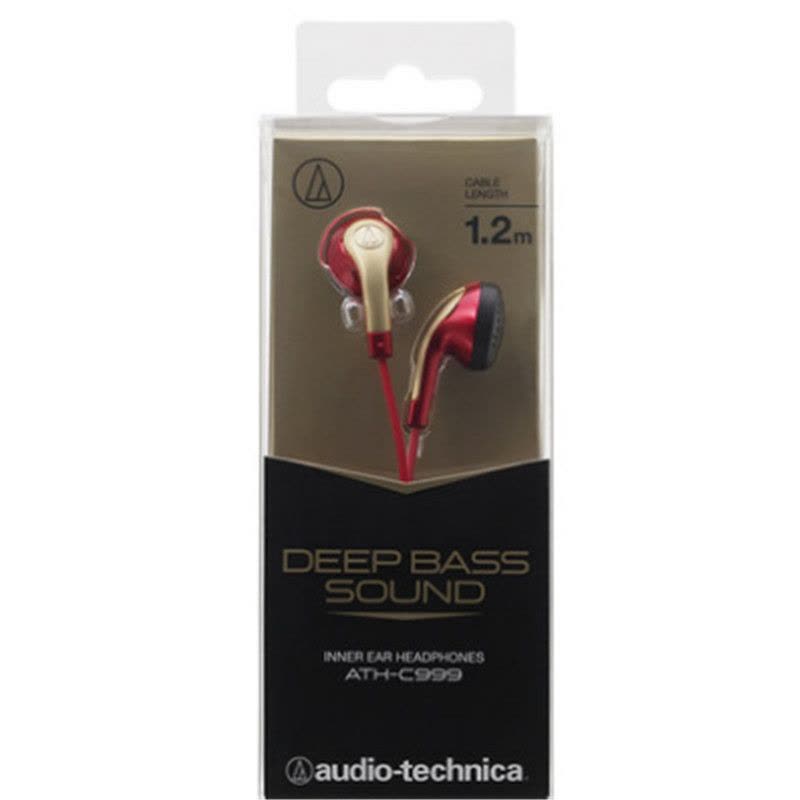 铁三角（audio-technica） ATH-C999 耳塞式耳机 红色图片