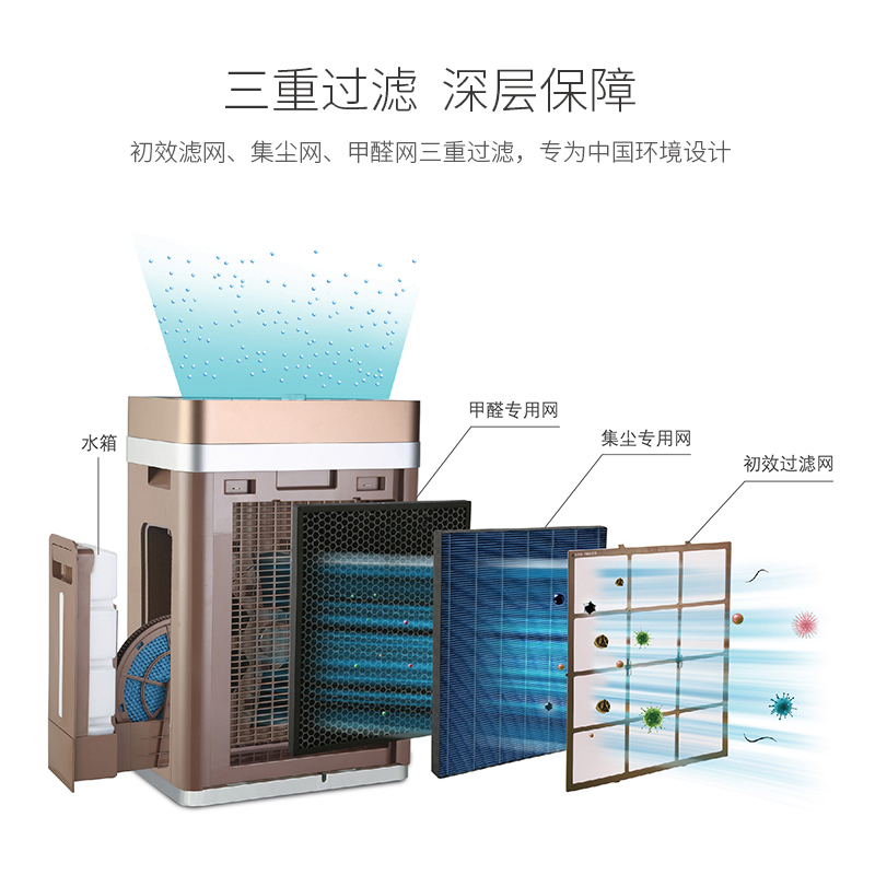 莱克(LEXY)空气净化器KJ708 除甲醛除雾霾 数值检测家居环境 加湿型净化器