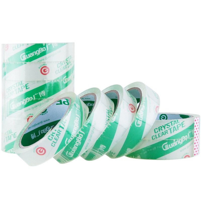 广博FX-64透明胶带12卷装24mm*50y透明文具胶带 封箱胶带 胶布 宽胶带 封箱带/胶布/封箱器