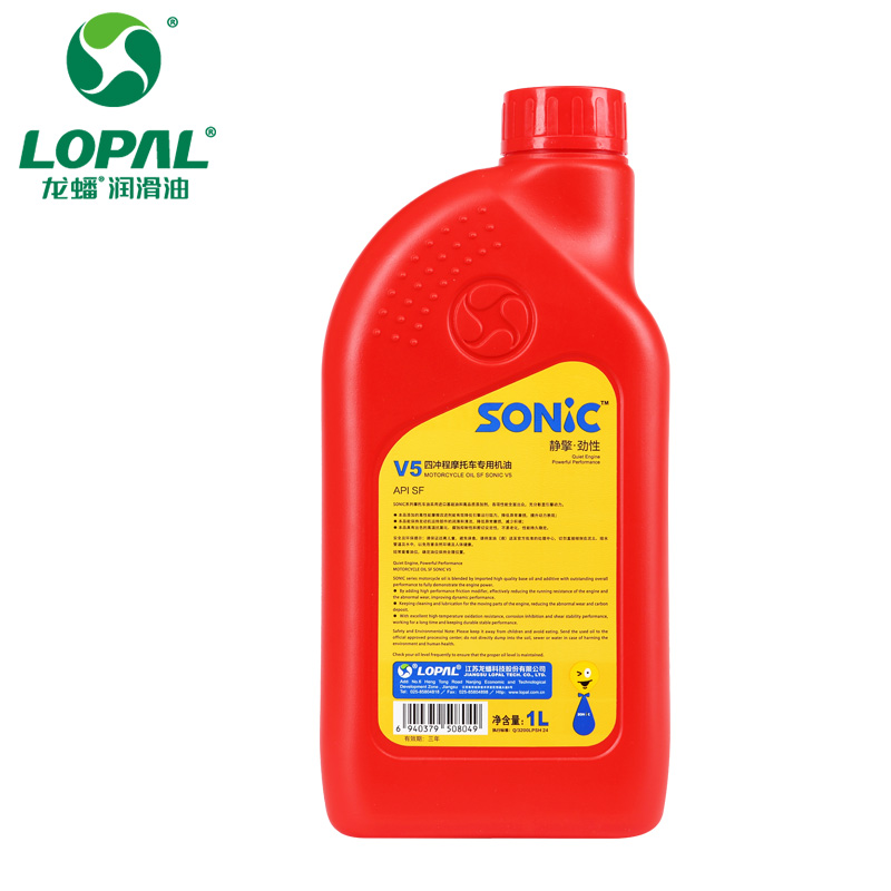 龙蟠 四冲程 合成型摩托车机油 SONIC 官方正品SF 15W-40 1L