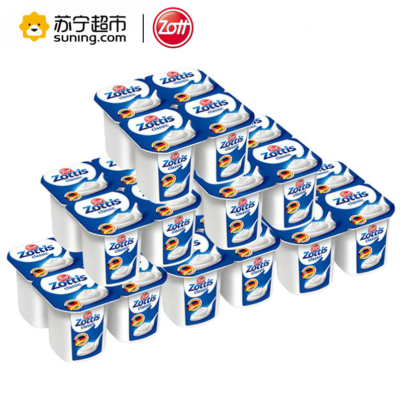 zott卓德低脂热处理风味发酵乳 （原味）115g*24杯 德国进口