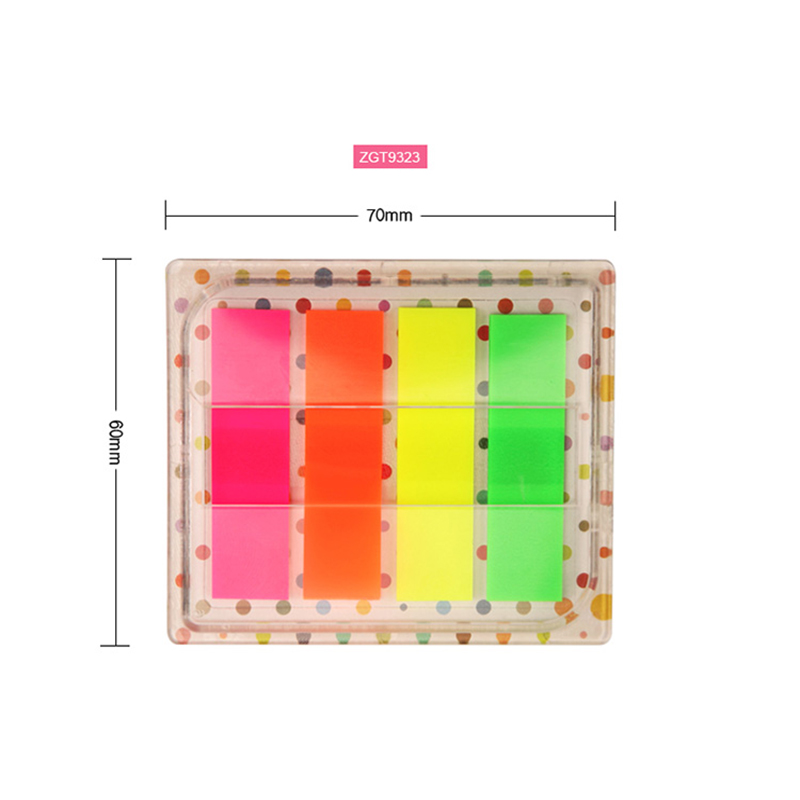 广博ZGT9323荧光指示标签 45*12mm 创意便签纸 告示贴 本册便签高清大图