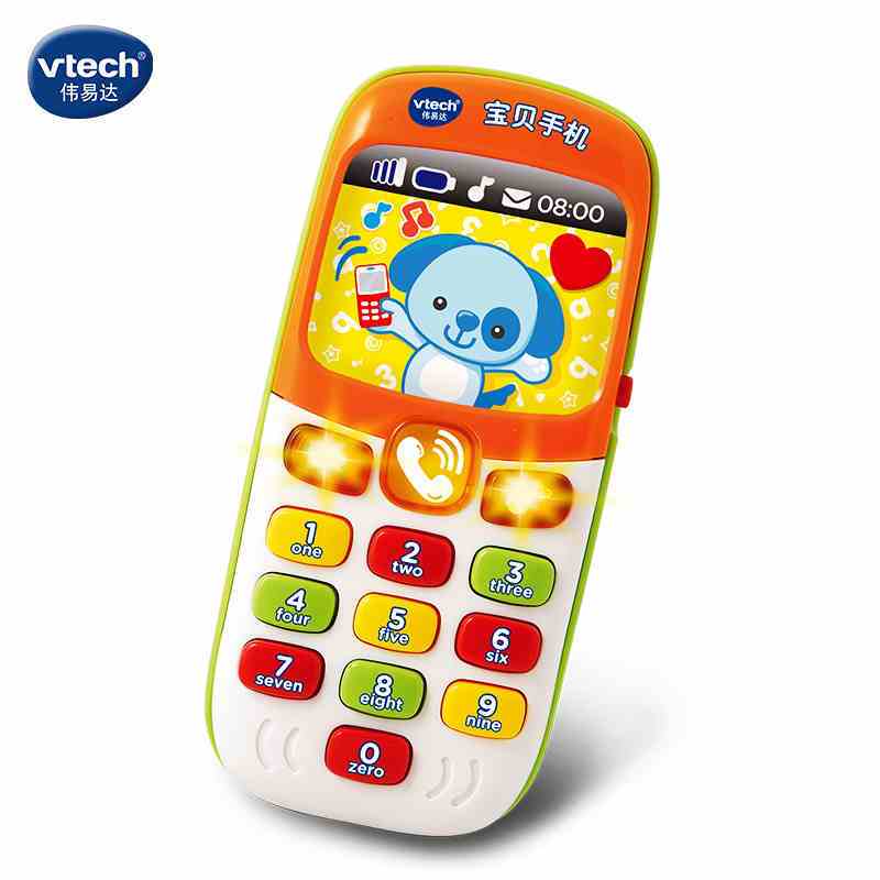 伟易达(Vtech)宝贝手机 儿童仿真手机 宝宝电话婴幼儿早教音乐玩具