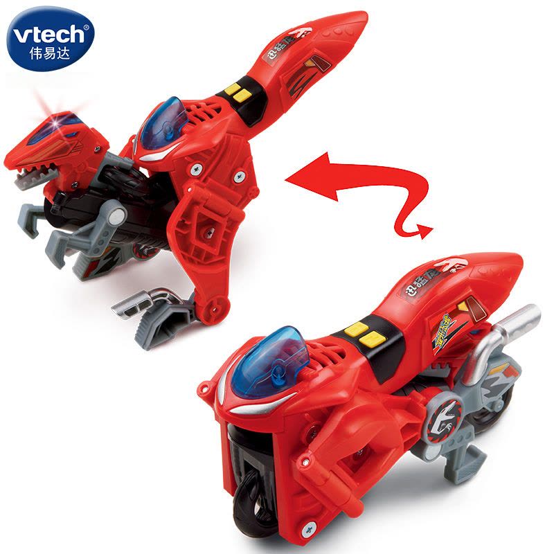 [苏宁自营]伟易达(Vtech) 变形恐龙系列二代 变形机器人汽车百变金刚儿童男孩玩具 迅猛龙80-140918图片