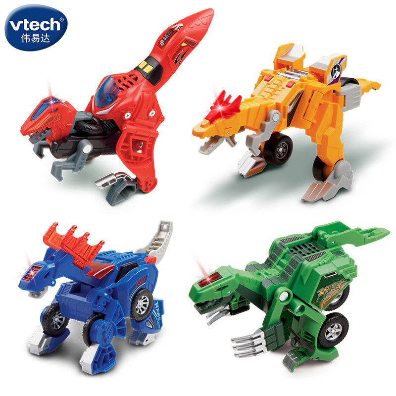 [苏宁自营]伟易达(Vtech) 变形恐龙系列二代 变形机器人汽车百变金刚儿童男孩玩具 迅猛龙80-140918图片