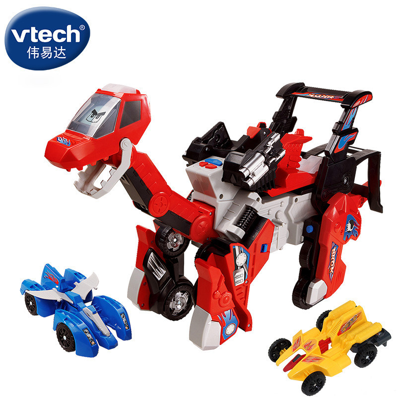 [苏宁自营]伟易达(Vtech) 变形恐龙系列一代 变形机器人卡车百变金刚儿童男孩玩具腕龙80-132018