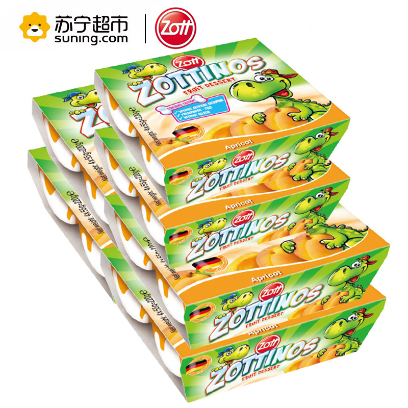 zott卓德热处理风味发酵乳(杏儿味)55g*24杯 德国进口高清大图