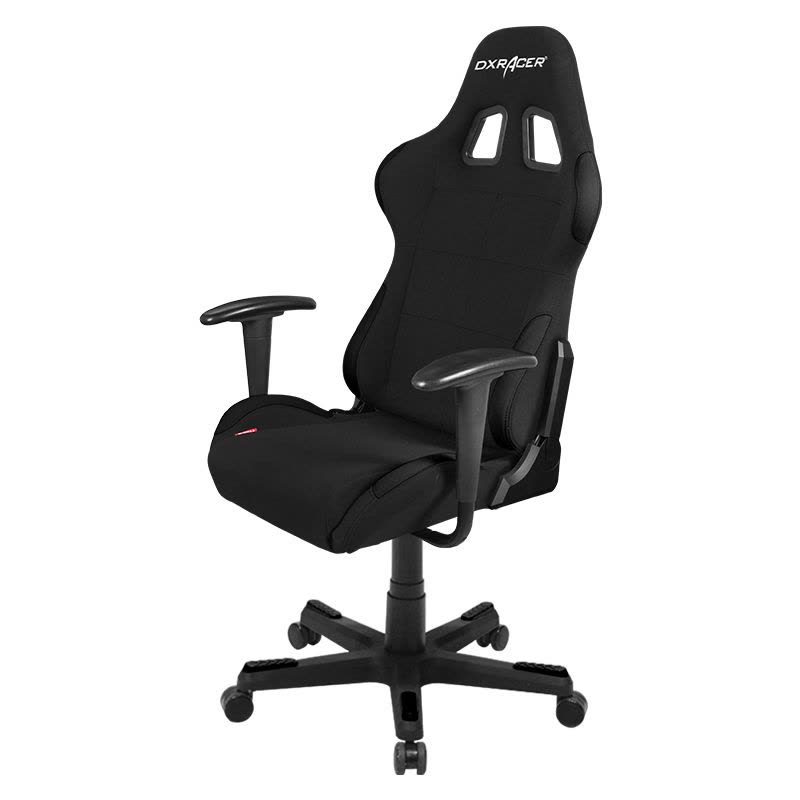迪锐克斯(DXRacer) F01 黑色电脑椅电竞椅转椅家用人体工学赛车游戏椅子图片