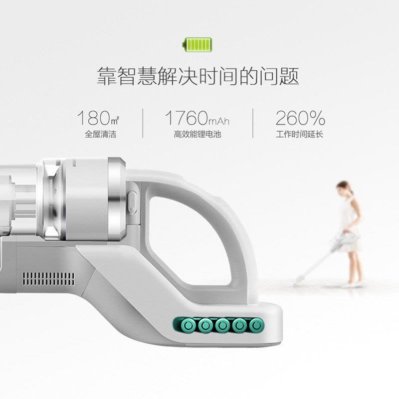 美的(Midea)吸尘器 H7-L021E Air系列 超低噪音 尘杯集尘 干式 240W超大吸力 无线手持吸尘器扫地机图片