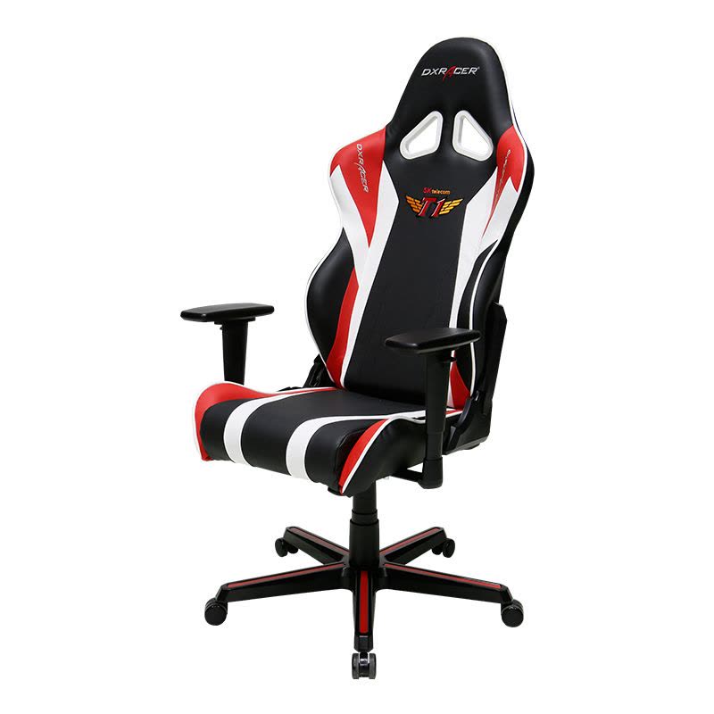 迪锐克斯(DXRacer) R208黑红白色电脑椅电竞椅转椅家用人体工学赛车游戏椅子图片