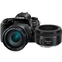 佳能(Canon) EOS 77D(18-135mm+E17备用电池) 数码单反相机 单镜头套装 约2420万像素