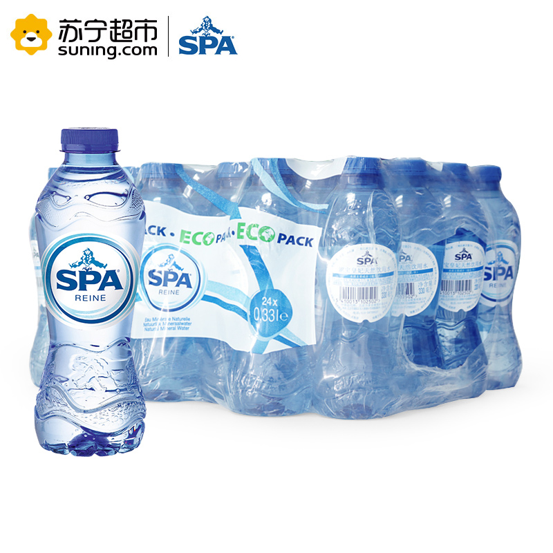 SPA滋宝皇妃天然饮用水330ml*24瓶 比利时原装进口矿泉水饮用水高清大图