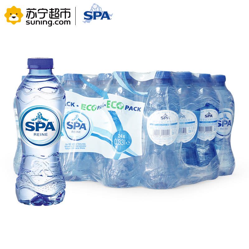 SPA滋宝皇妃天然饮用水330ml*24瓶 比利时原装进口矿泉水饮用水图片