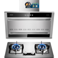 光芒(GOMON)侧吸式静音除味触控式抽油烟机燃气灶烟灶套餐CXW-228-03+800X 14立方 液化气