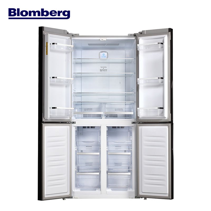 博伦博格/Blomberg KQD4282LGBI 428升变频十字多门大容量电脑风冷节能家用冰箱(魔方金)