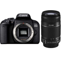 佳能(Canon) EOS 800D （55-250mm IS STM） 数码单反相机 单镜头套装 约2420万像素