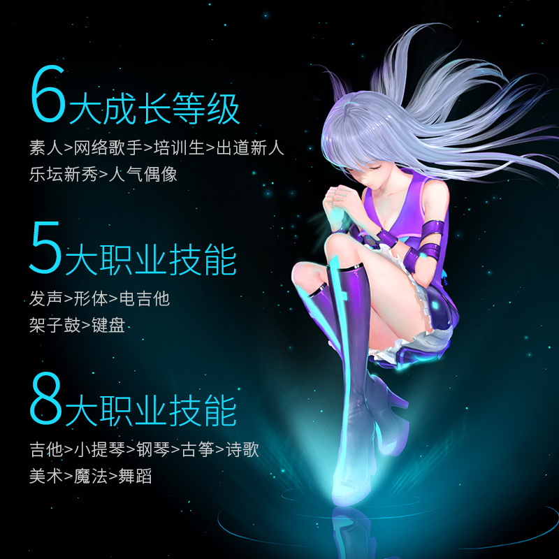 Gowild琥珀虚颜holoera3D全息投影二次元偶像养成智能机器人