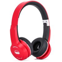魔声(Monster)Clarity Wireless 灵晰 无线蓝牙耳机 头戴式运动耳机 耳麦手机耳机 电脑耳机 红色