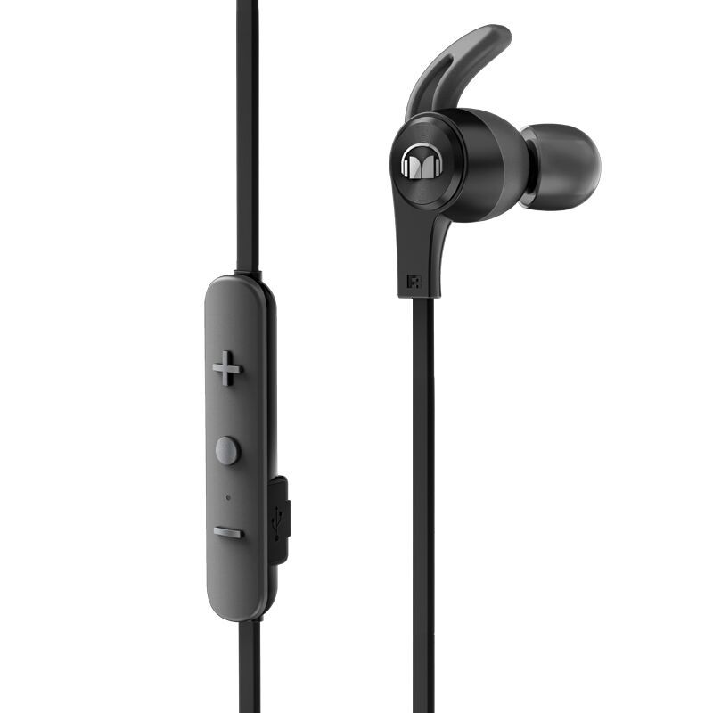 魔声(Monster)iSport Achieve BT爱运动无线蓝牙耳机 手机通用带耳麦耳塞入耳式跑步耳机黑色