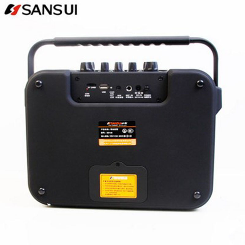 SanSui/山水 SS1-06蓝牙插卡便携式户外音箱广场舞充电音响手提迷你小音响多声道家用K歌音响低音炮市场叫卖音响