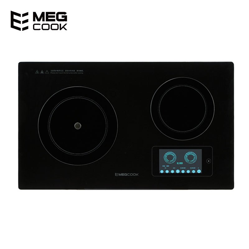 MegCook嵌入式电磁炉 C22MDA02-C01 多功能家用 不产生油烟不糊锅 精准控温 自动烹饪智能灶双灶