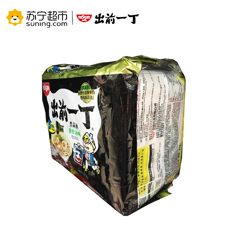 出前一丁黑蒜油猪骨汤味五连包100g/包*5包