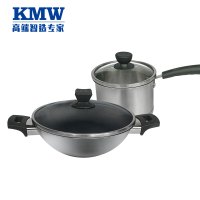 爱家304钢中华炒锅两件套