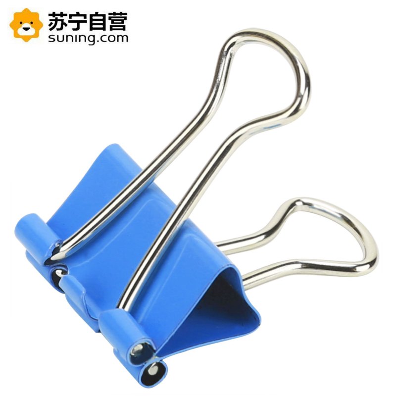得力(deli)8554 25mm彩色长尾夹/票夹/燕尾夹 48个装/筒 2筒装