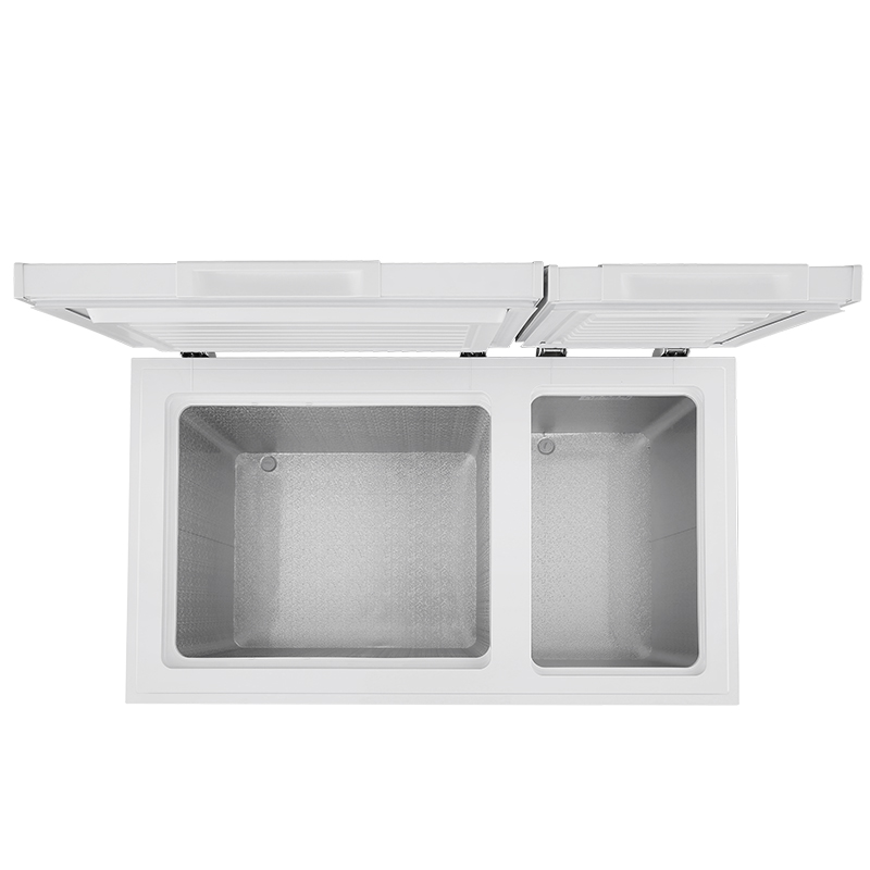 海信(Hisense)BCD-206NU/A 冰柜 家用商用小型卧式冷藏冷冻双温 冷柜(珍珠白)