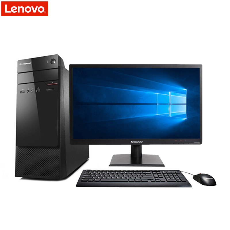 联想(Lenovo)扬天商用M6201c台式电脑 20英寸显示器(六代I3 4GB 1T 2G独显 DVD WIN10)