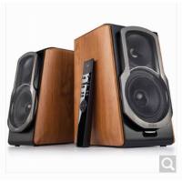 漫步者(EDIFIER)S2000V2 HIFI有源2.0音箱 蓝牙音箱 音响 木纹棕
